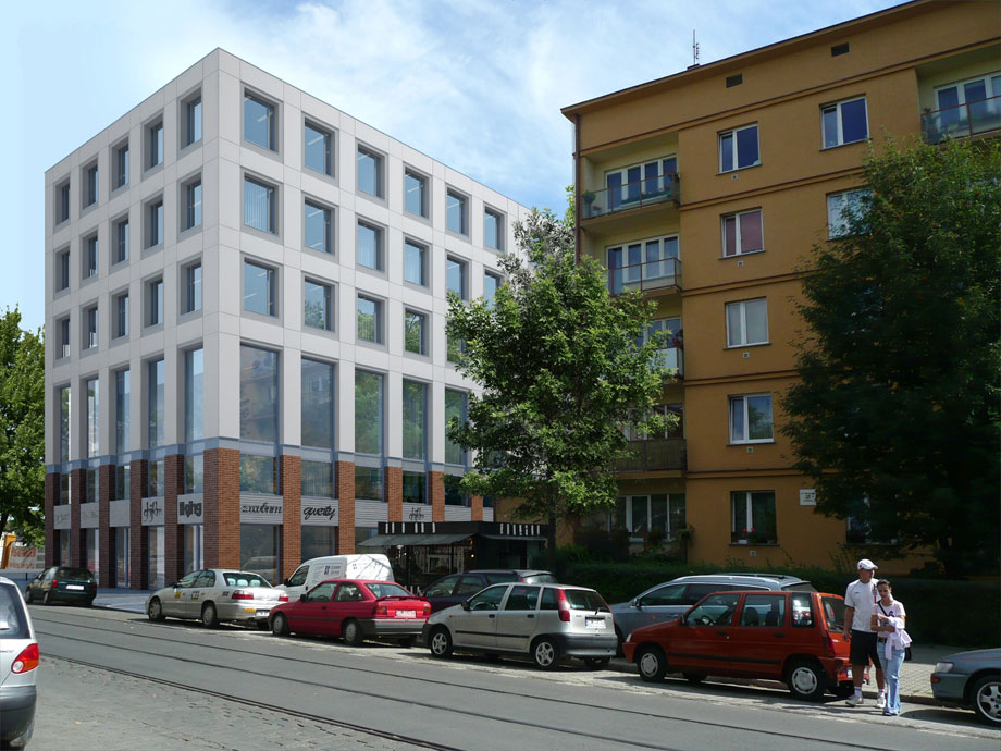 Budynek usługowo-handlowy Delta Office ul. Dąbrowskiego Wrocław5